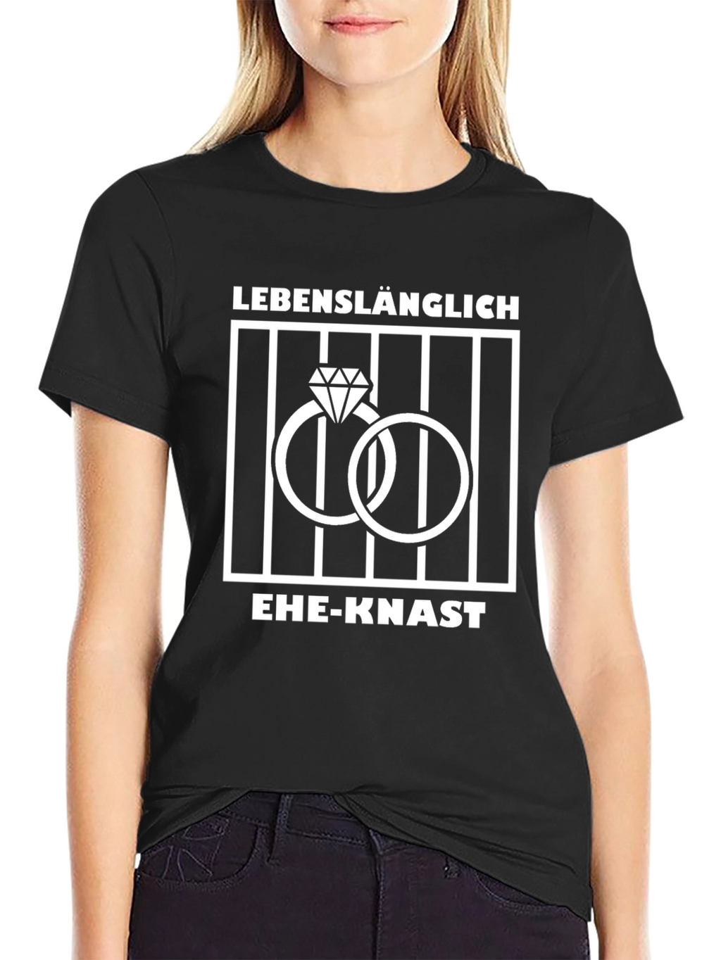 Lifelong Marriage Sentence T-Shirt - Funny Wedding Rings Design