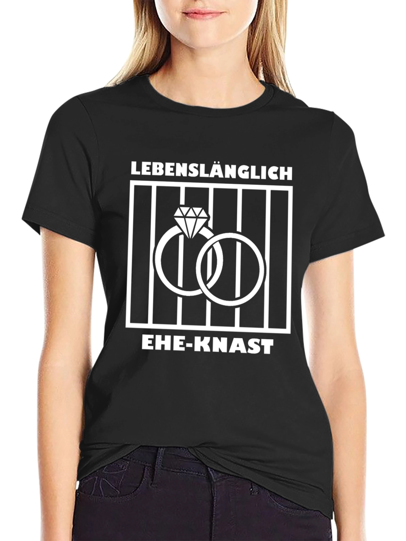 Lifelong Marriage Sentence T-Shirt - Funny Wedding Rings Design