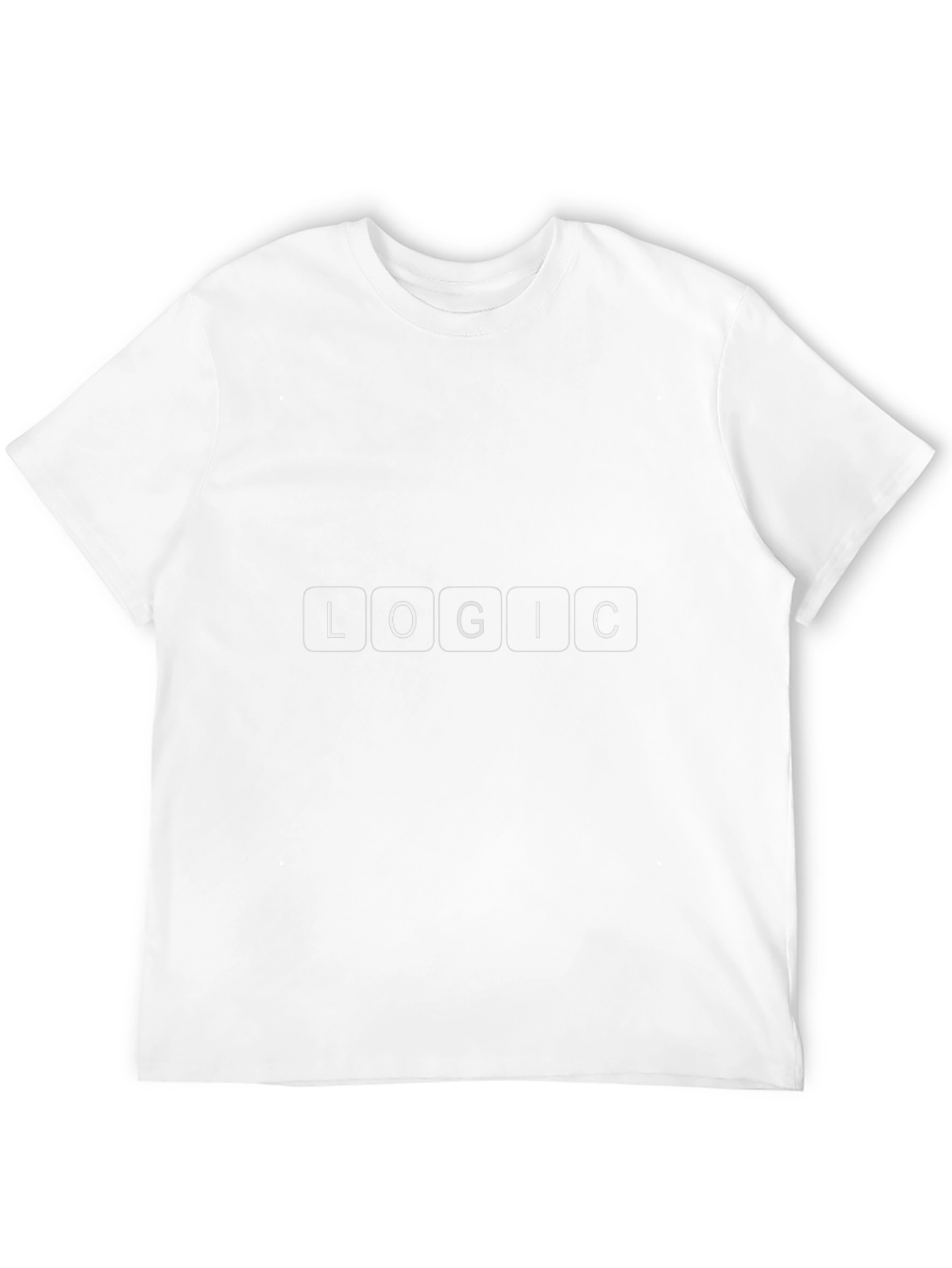 Logic Word T-Shirt - Black Crew Neck Tee