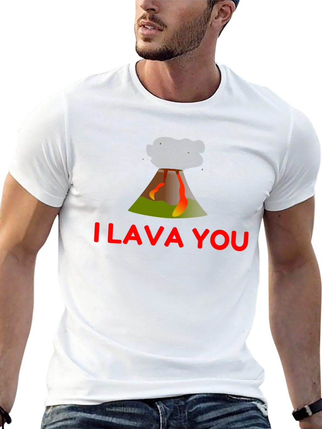 I Lava You Graphic Tee - Trendy Black T-Shirt