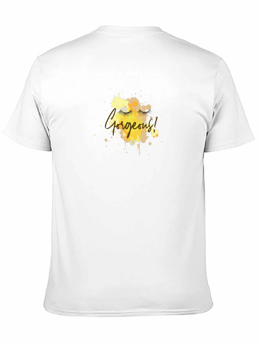 Gorgeous Eyelash Graphic Tee - Black Cotton Blend