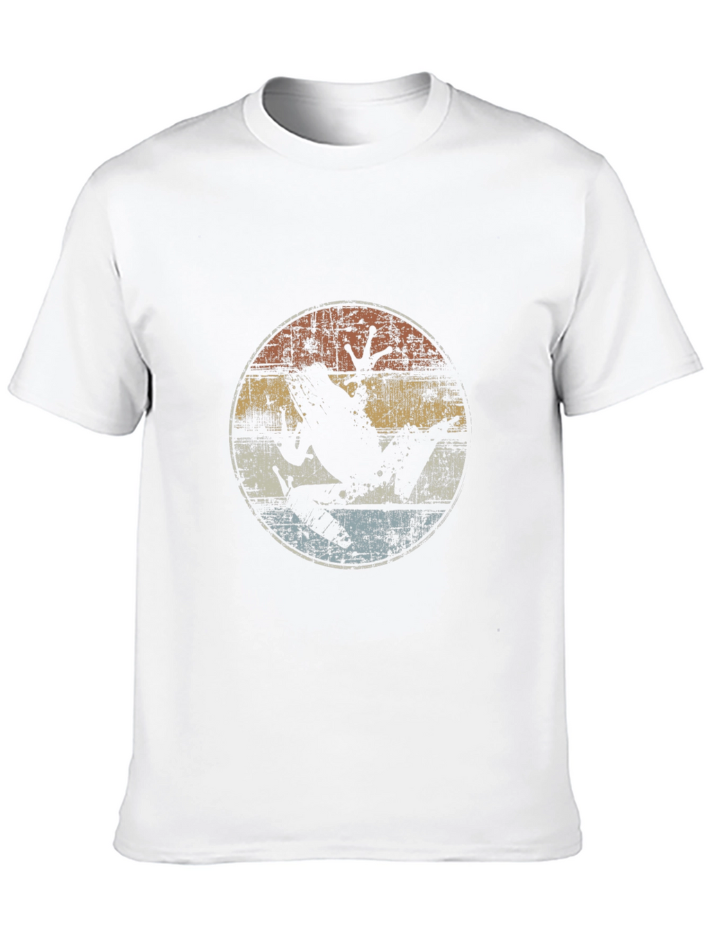 Retro Frog Graphic Tee - Distressed Design