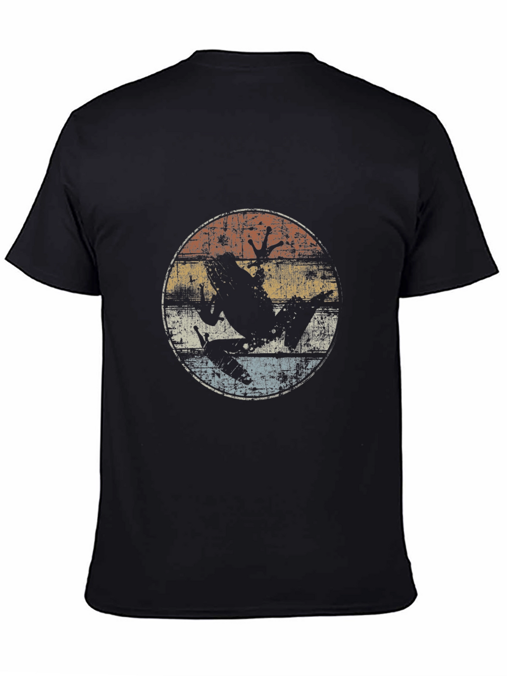 Retro Frog Graphic Tee - Distressed Design