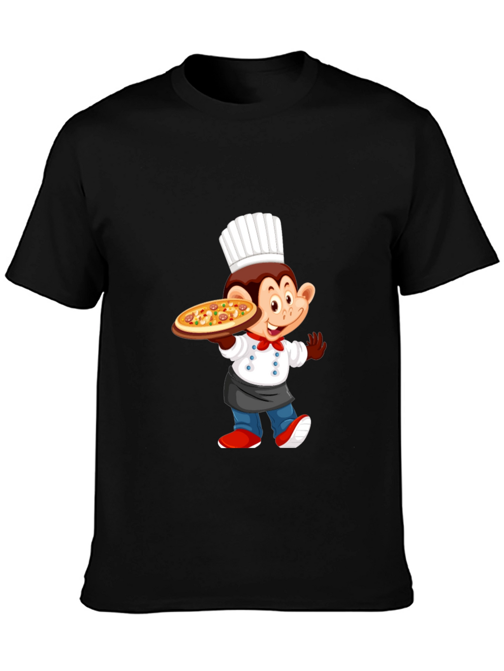 Chef Monkey Pizza T-Shirt