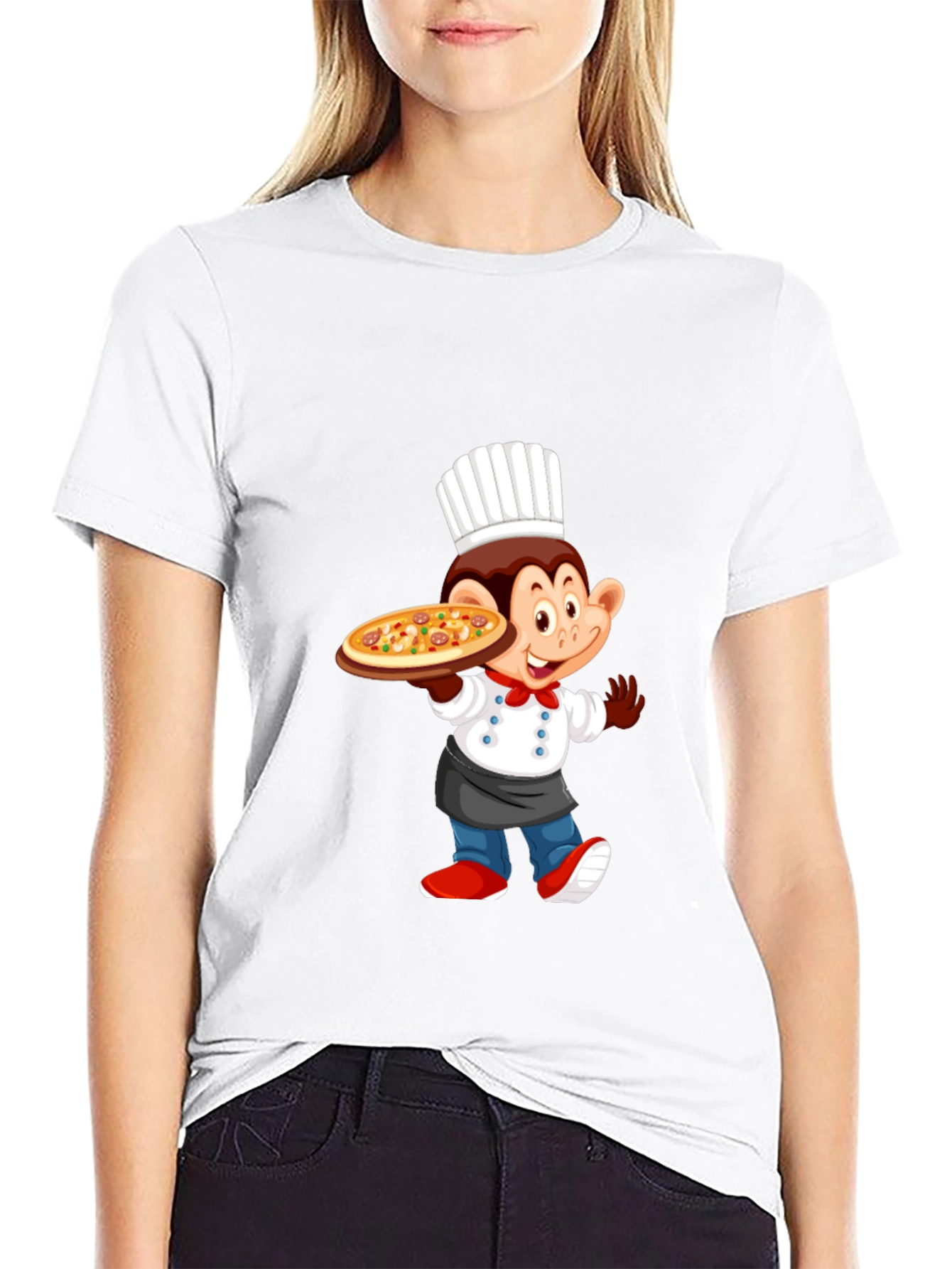 Chef Monkey Pizza T-Shirt