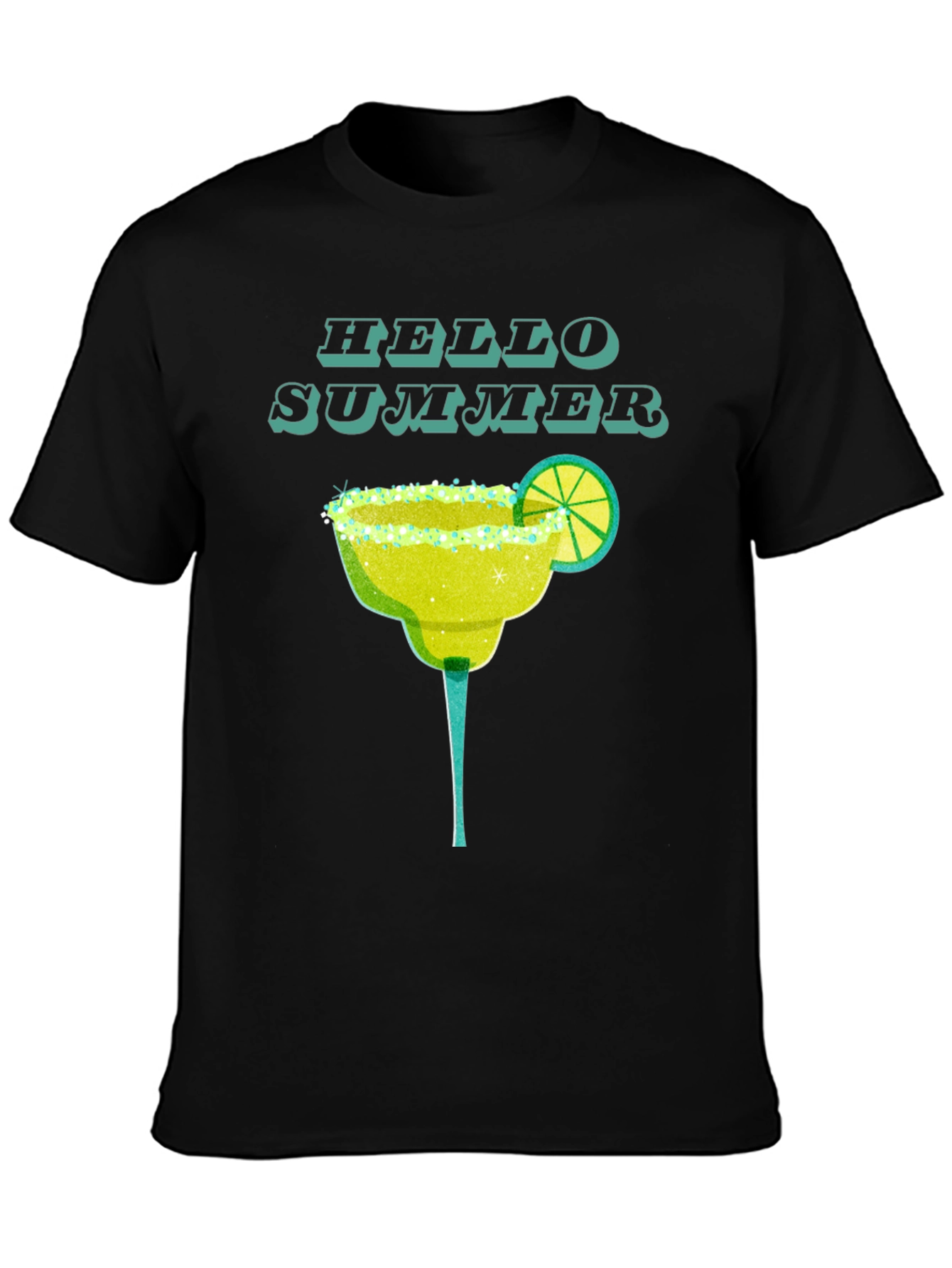 Hello Summer Margarita T-Shirt - Trendy Graphic Tee