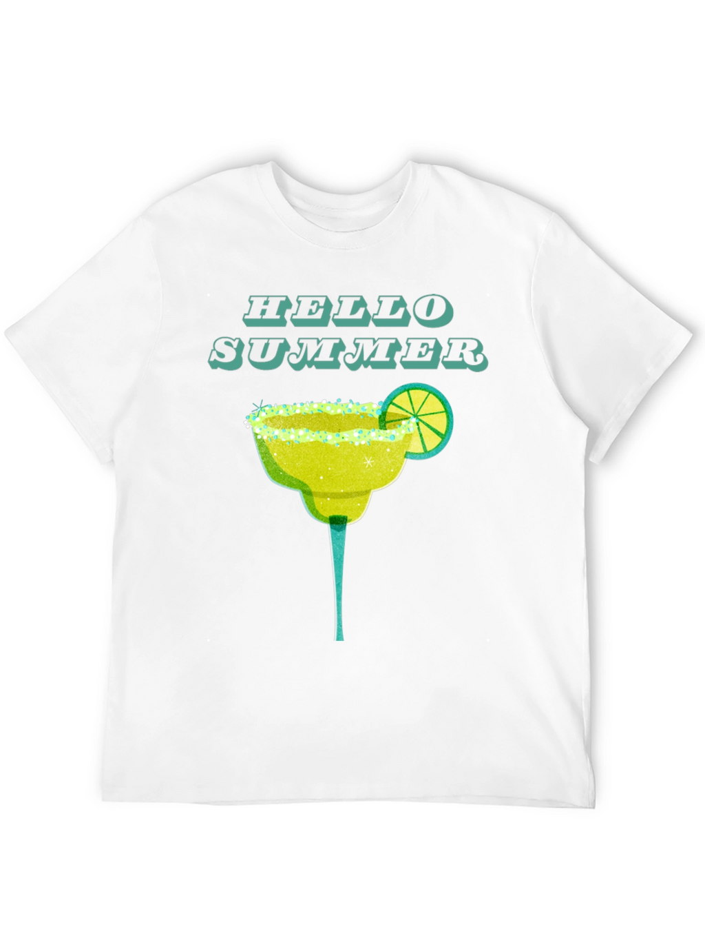 Hello Summer Margarita T-Shirt - Trendy Graphic Tee