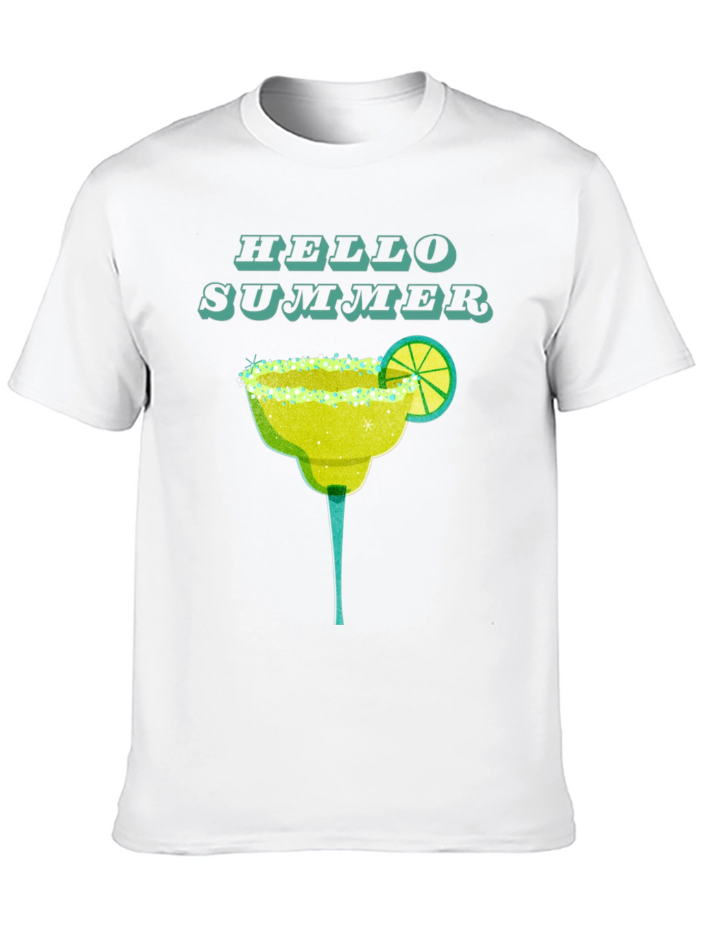 Hello Summer Margarita T-Shirt - Trendy Graphic Tee