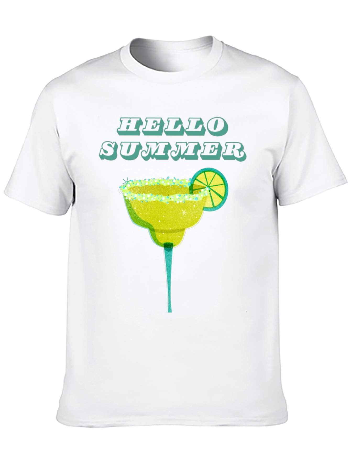 Hello Summer Margarita T-Shirt - Trendy Graphic Tee