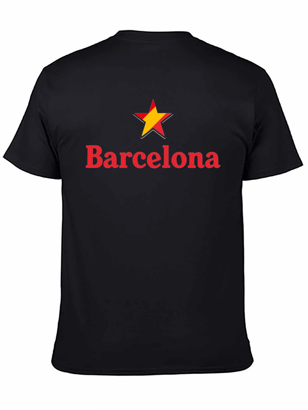 Barcelona Star Graphic Black T-Shirt