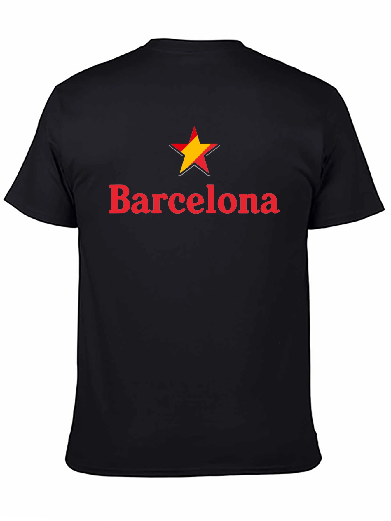 Barcelona Star Graphic Black T-Shirt
