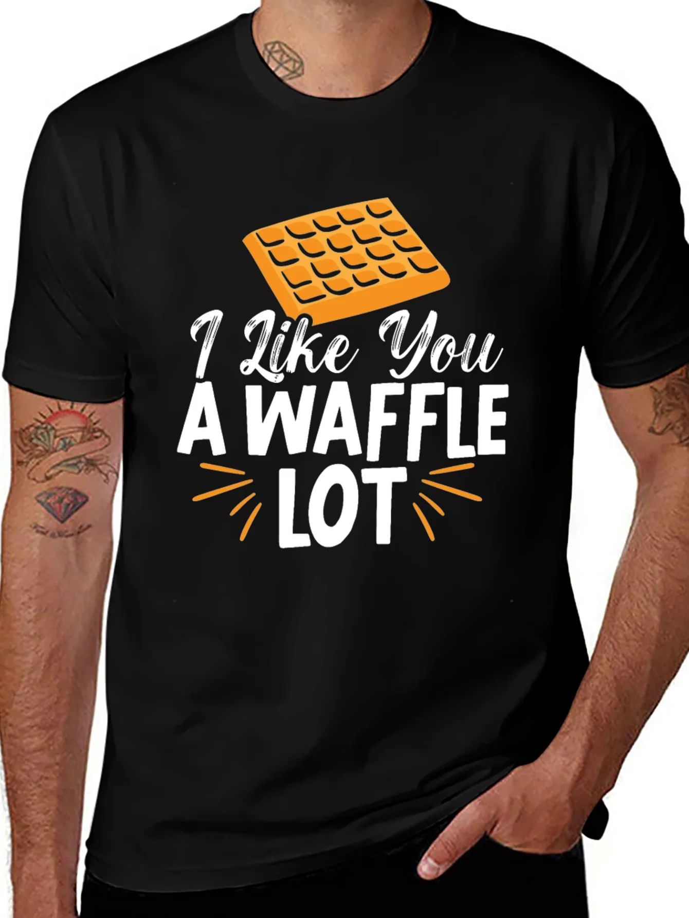 I Like You A Waffle Lot Novelty T-Shirt