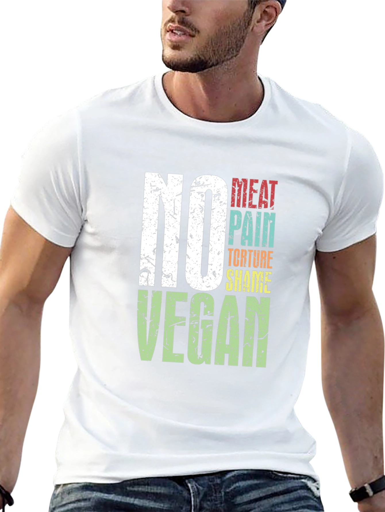 Vegan Slogan Graphic T-Shirt