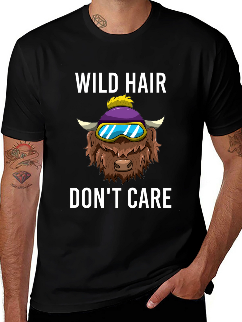 Wild Hair Dont Care Graphic Tee