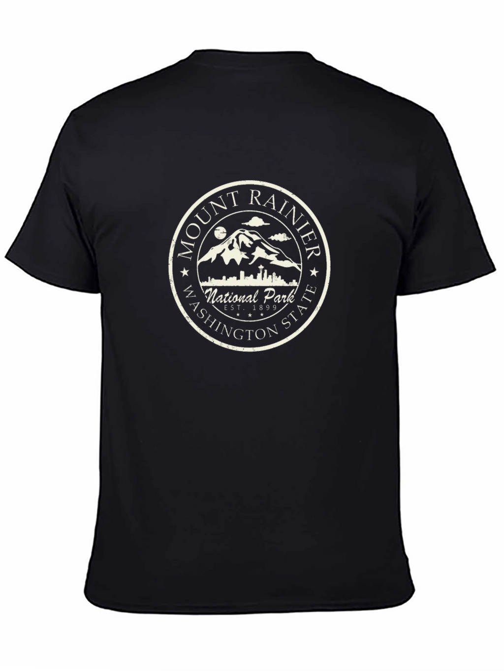 Mount Rainier National Park Graphic Tee - Black