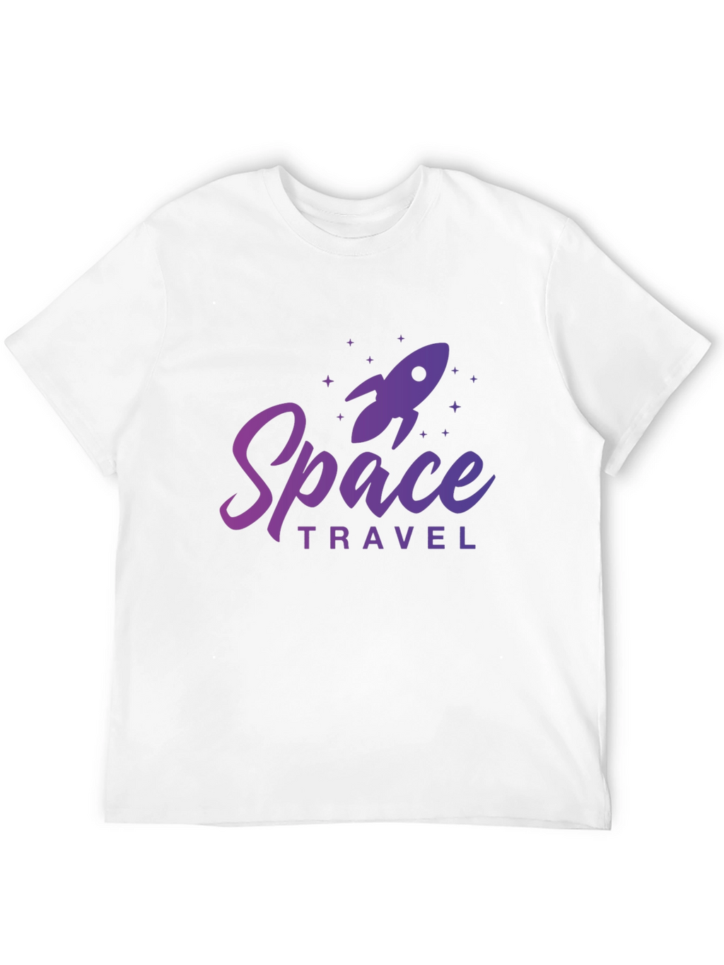 Space Travel Graphic Tee - Black Cotton T-Shirt