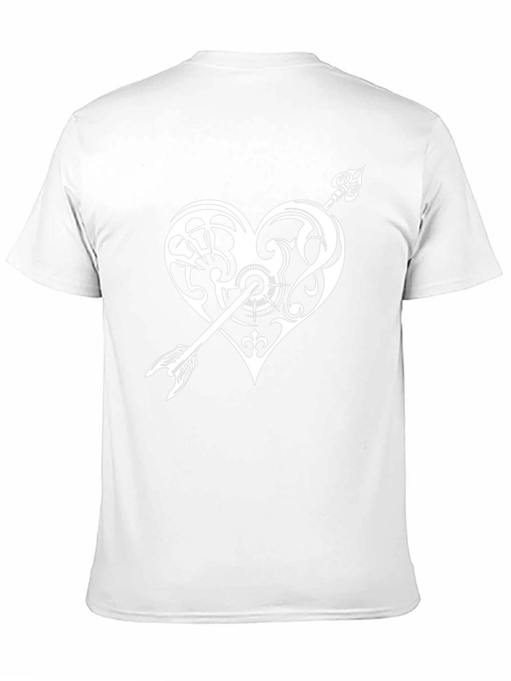 Heart Arrow Graphic Print Tee - Black