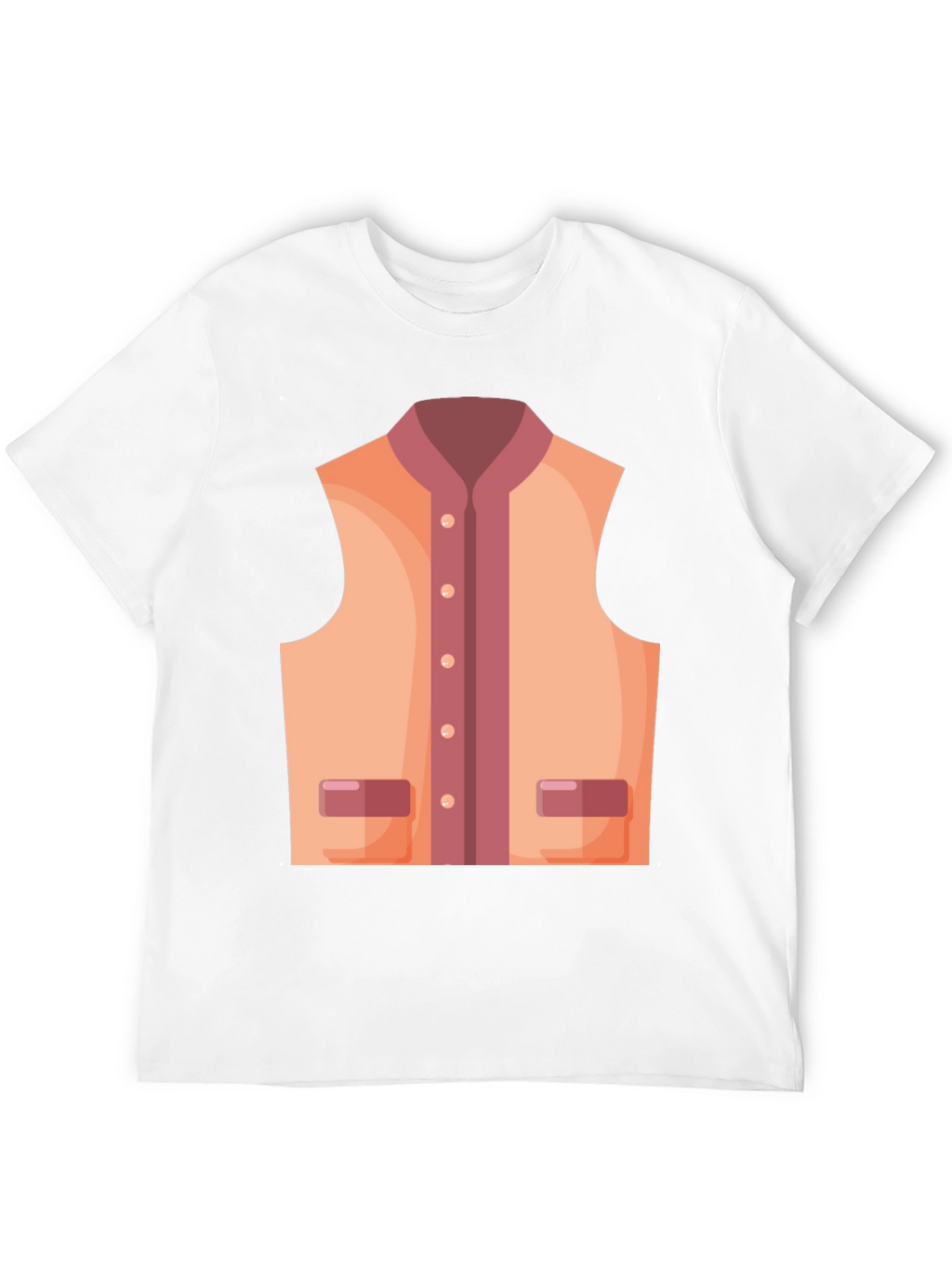 Novelty Vest Graphic T-Shirt