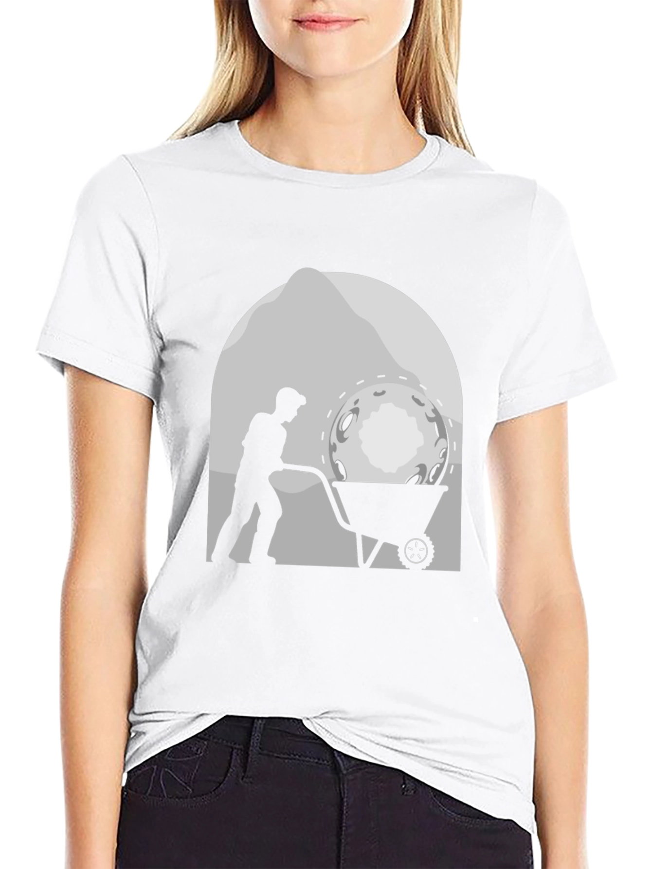 Lunar Miner T-Shirt - Novelty Graphic Tee