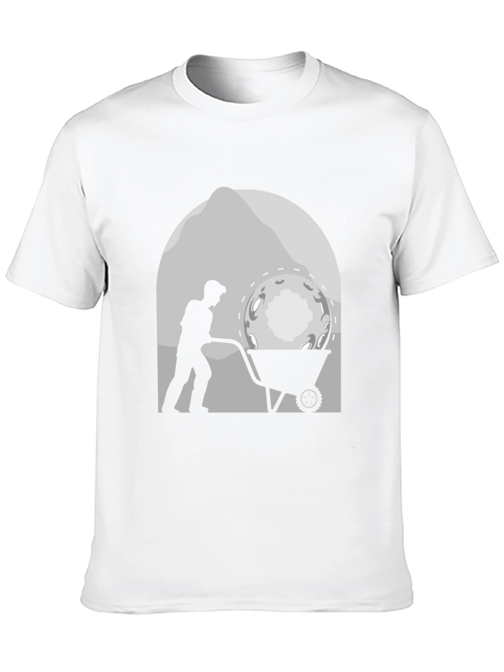 Lunar Miner T-Shirt - Novelty Graphic Tee
