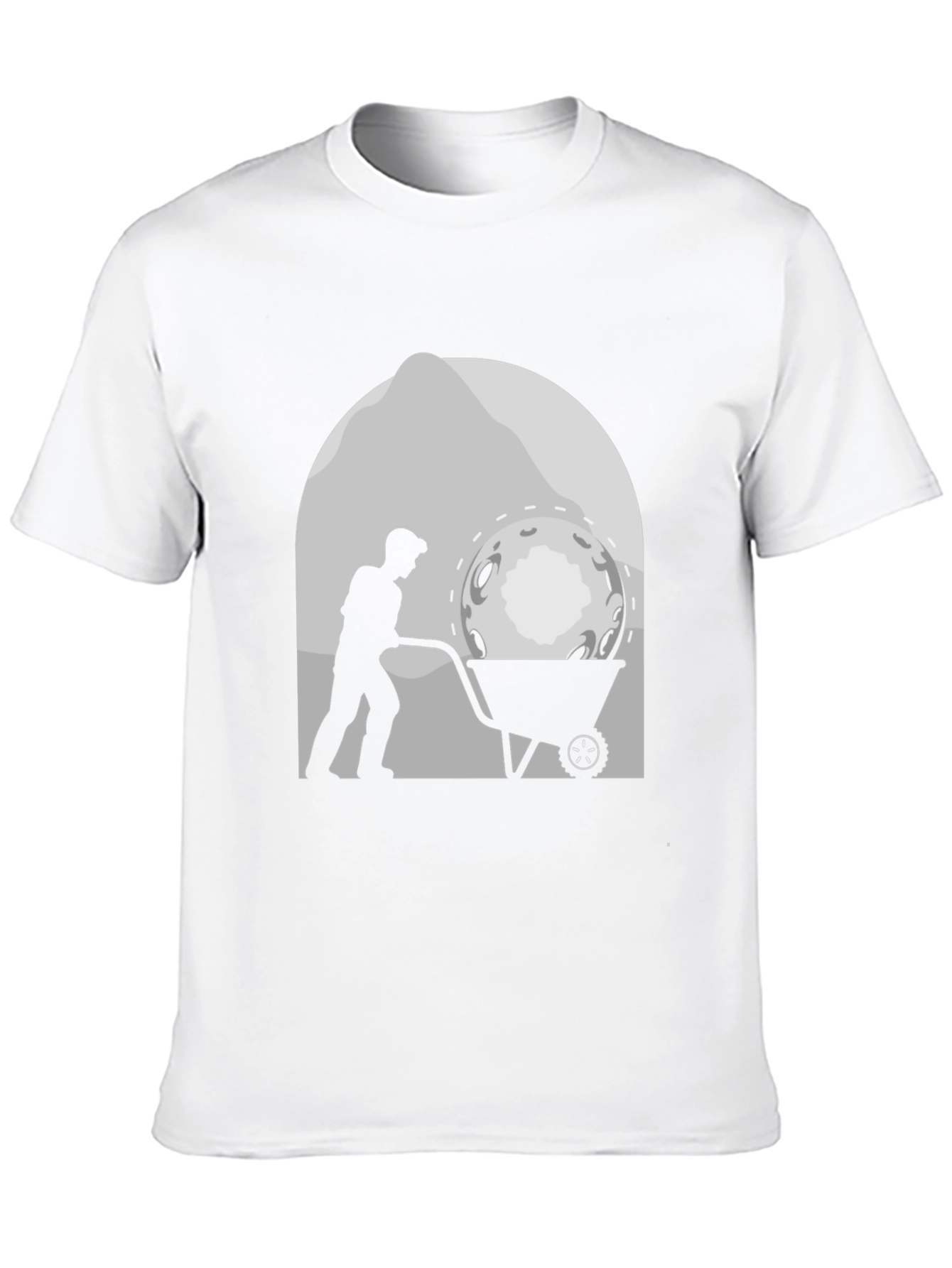 Lunar Miner T-Shirt - Novelty Graphic Tee