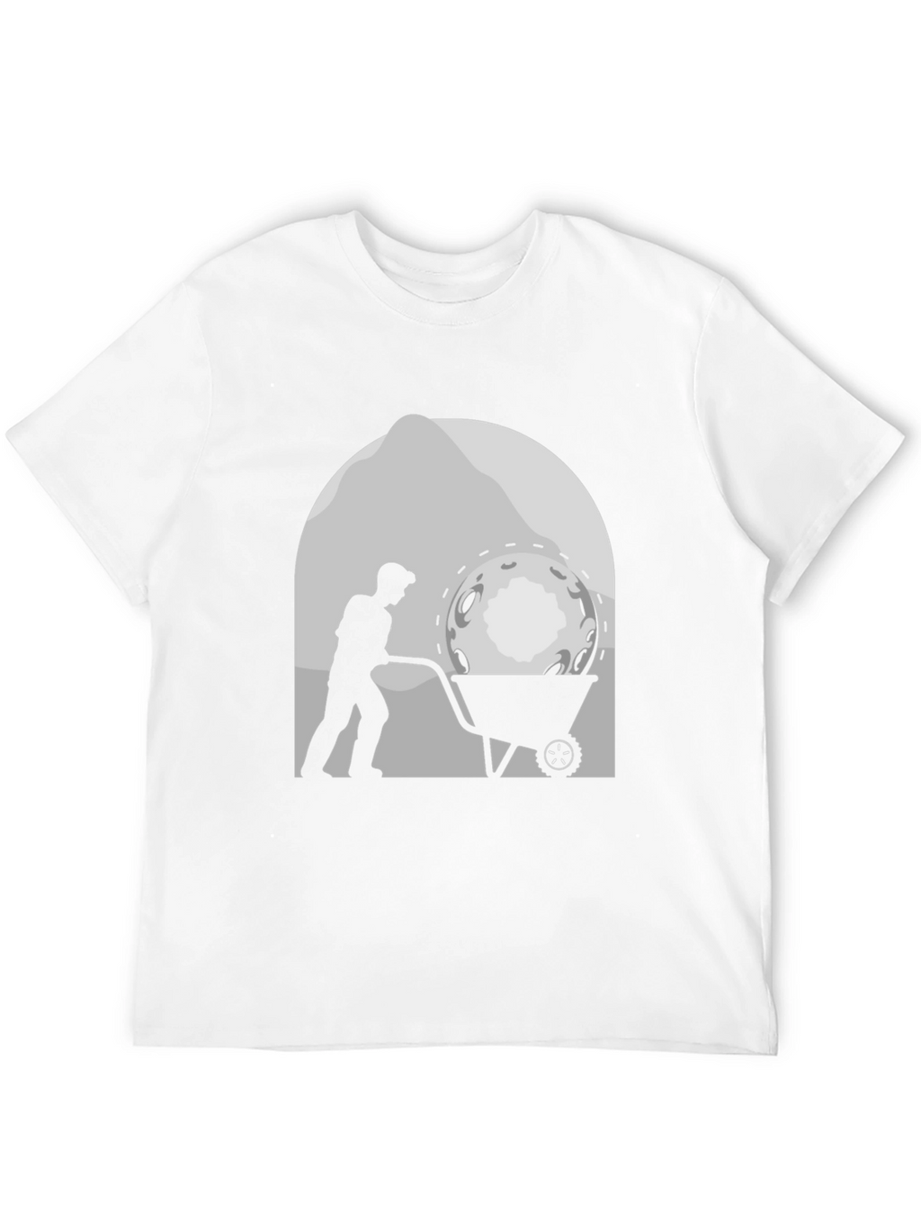 Lunar Miner T-Shirt - Novelty Graphic Tee