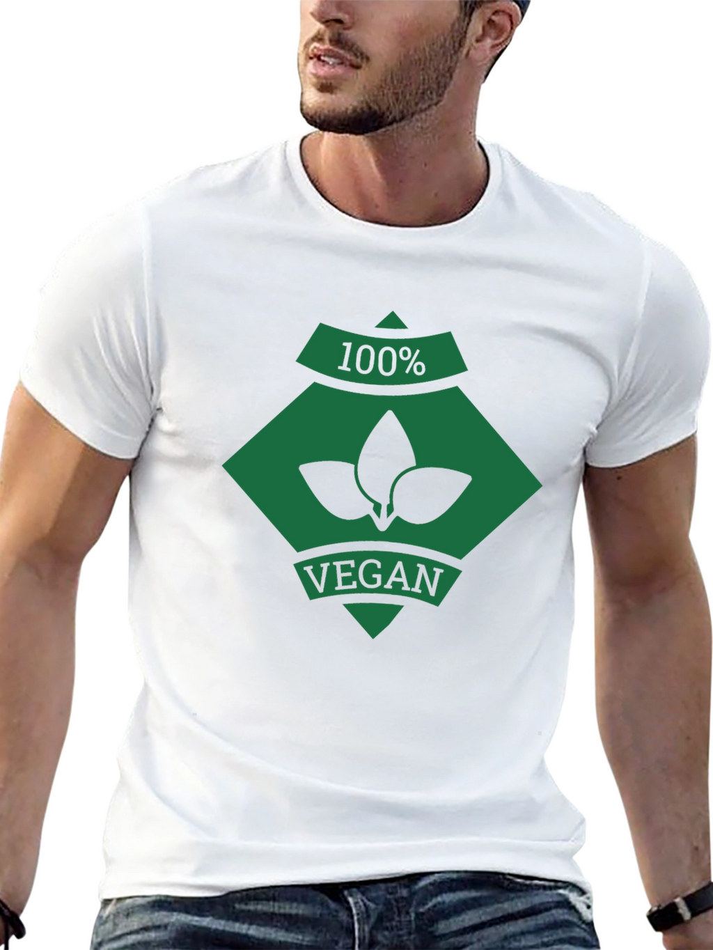 100% Vegan Graphic Tee - Stylish & Comfortable