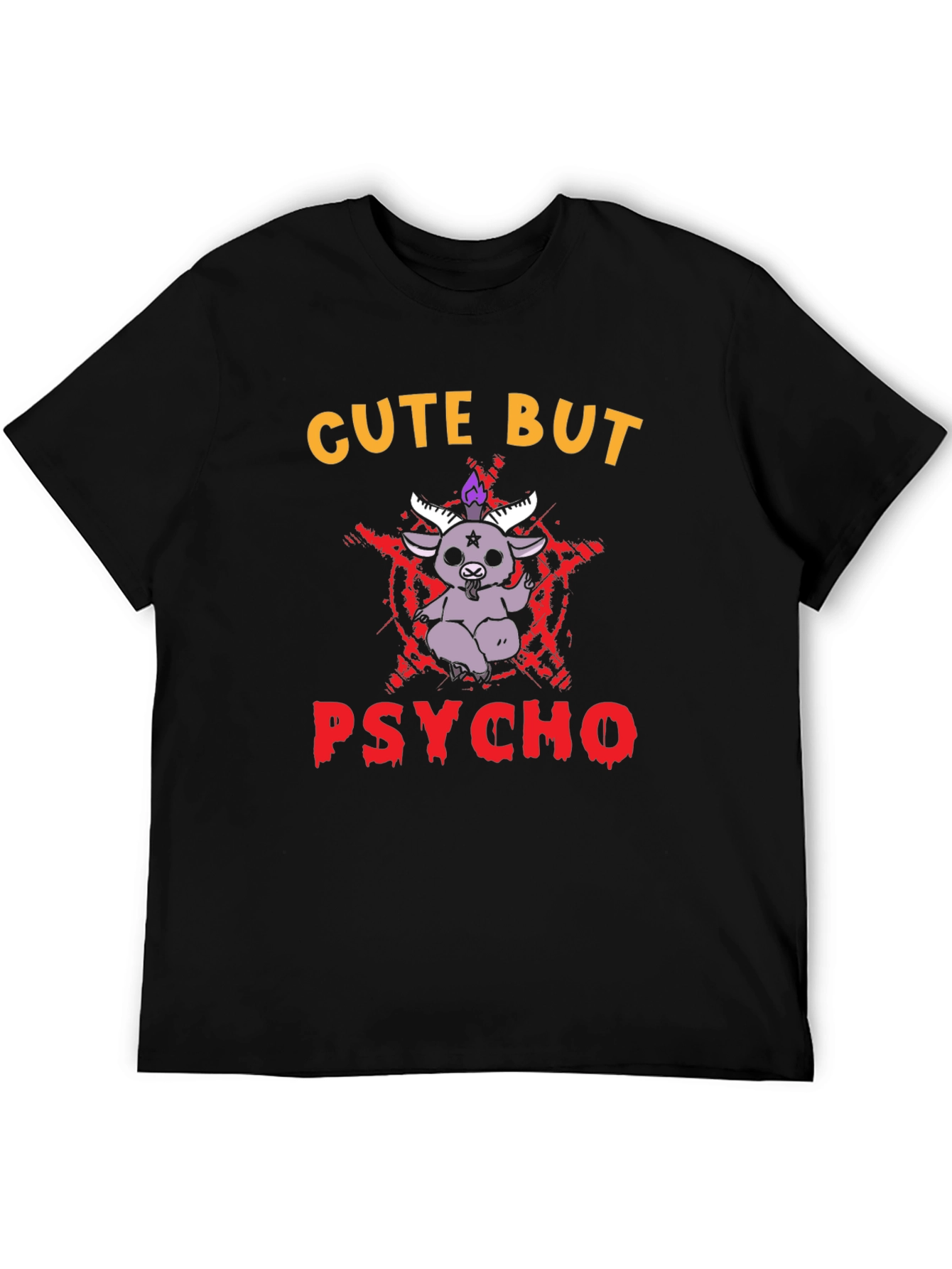 Cute But Psycho T-Shirt - Baphomet Graphic Tee