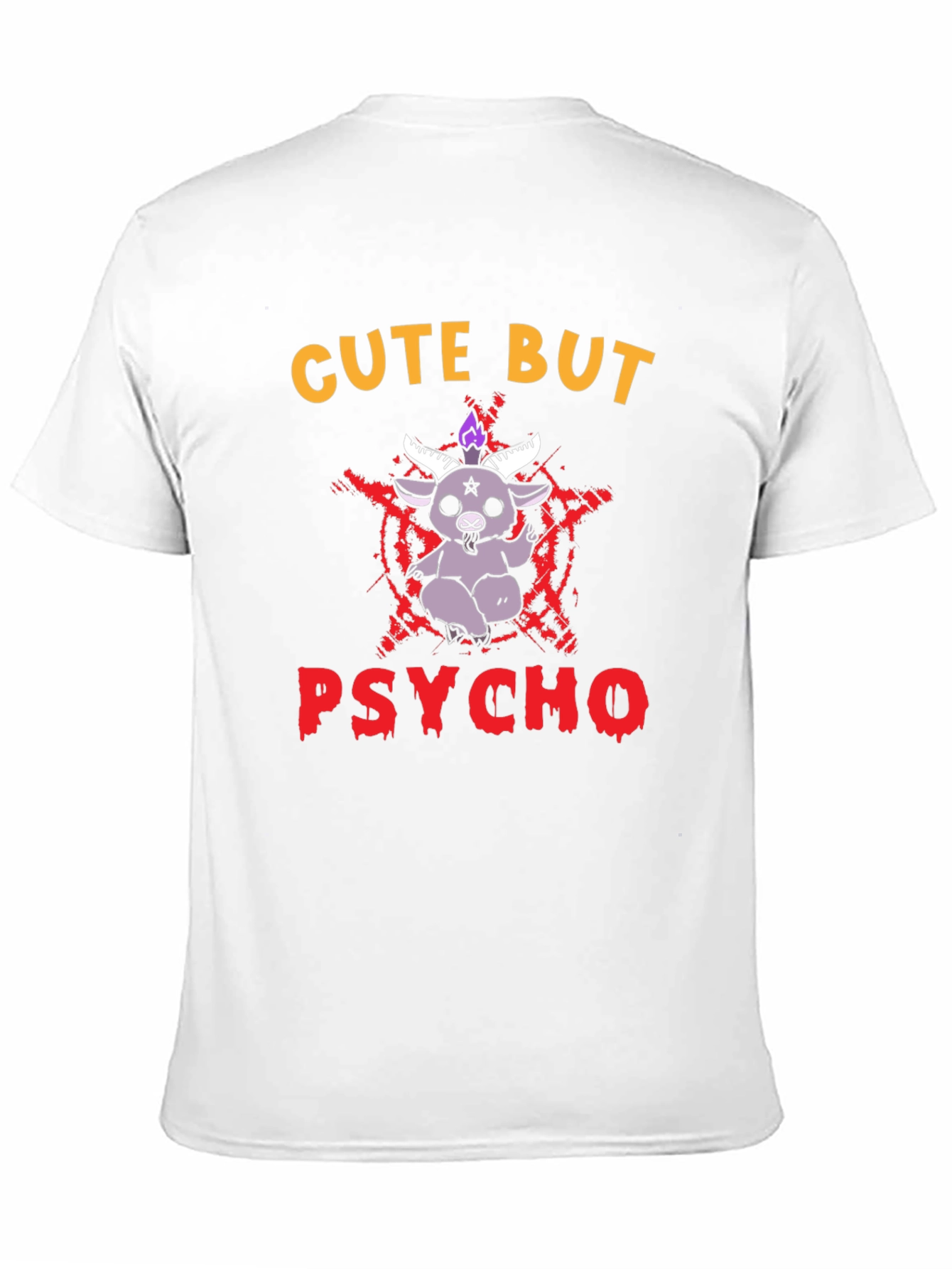 Cute But Psycho T-Shirt - Baphomet Graphic Tee