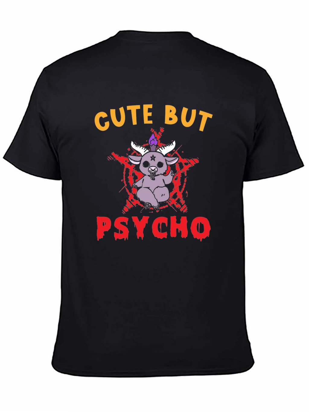 Cute But Psycho T-Shirt - Baphomet Graphic Tee