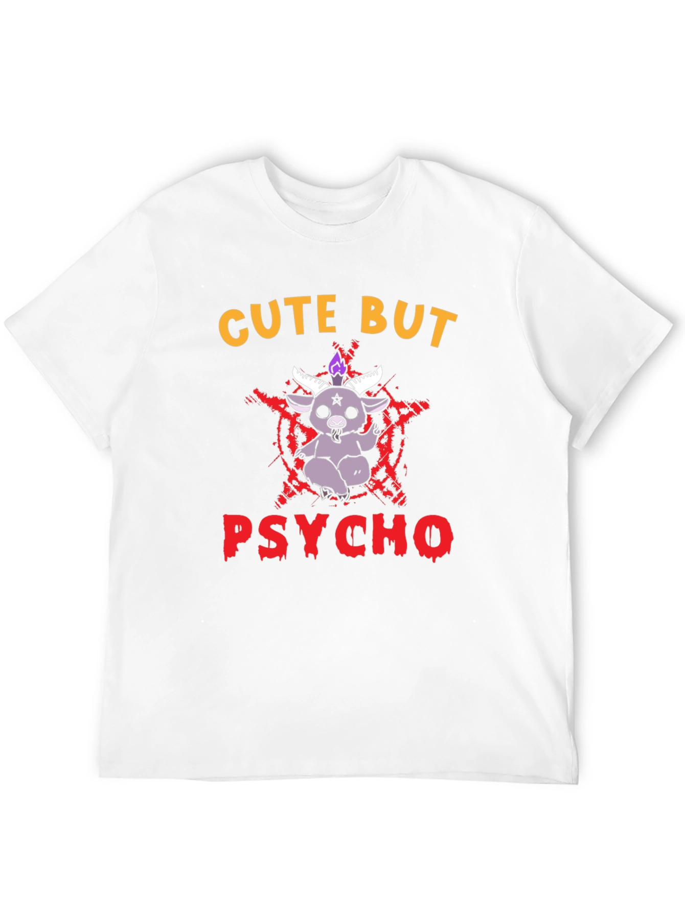 Cute But Psycho T-Shirt - Baphomet Graphic Tee