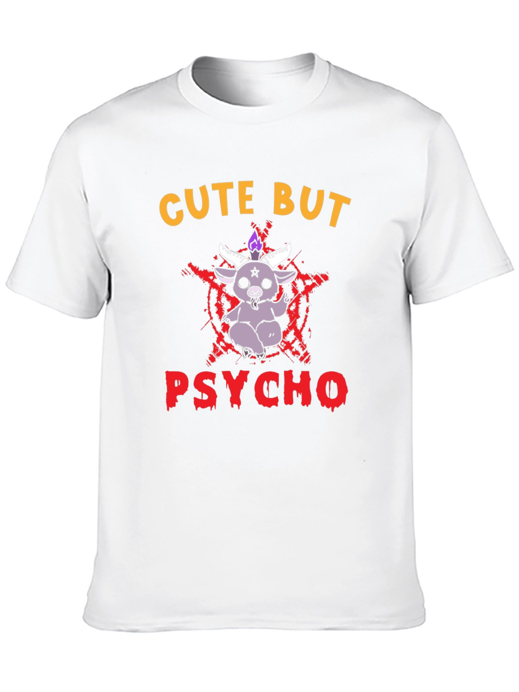 Cute But Psycho T-Shirt - Baphomet Graphic Tee