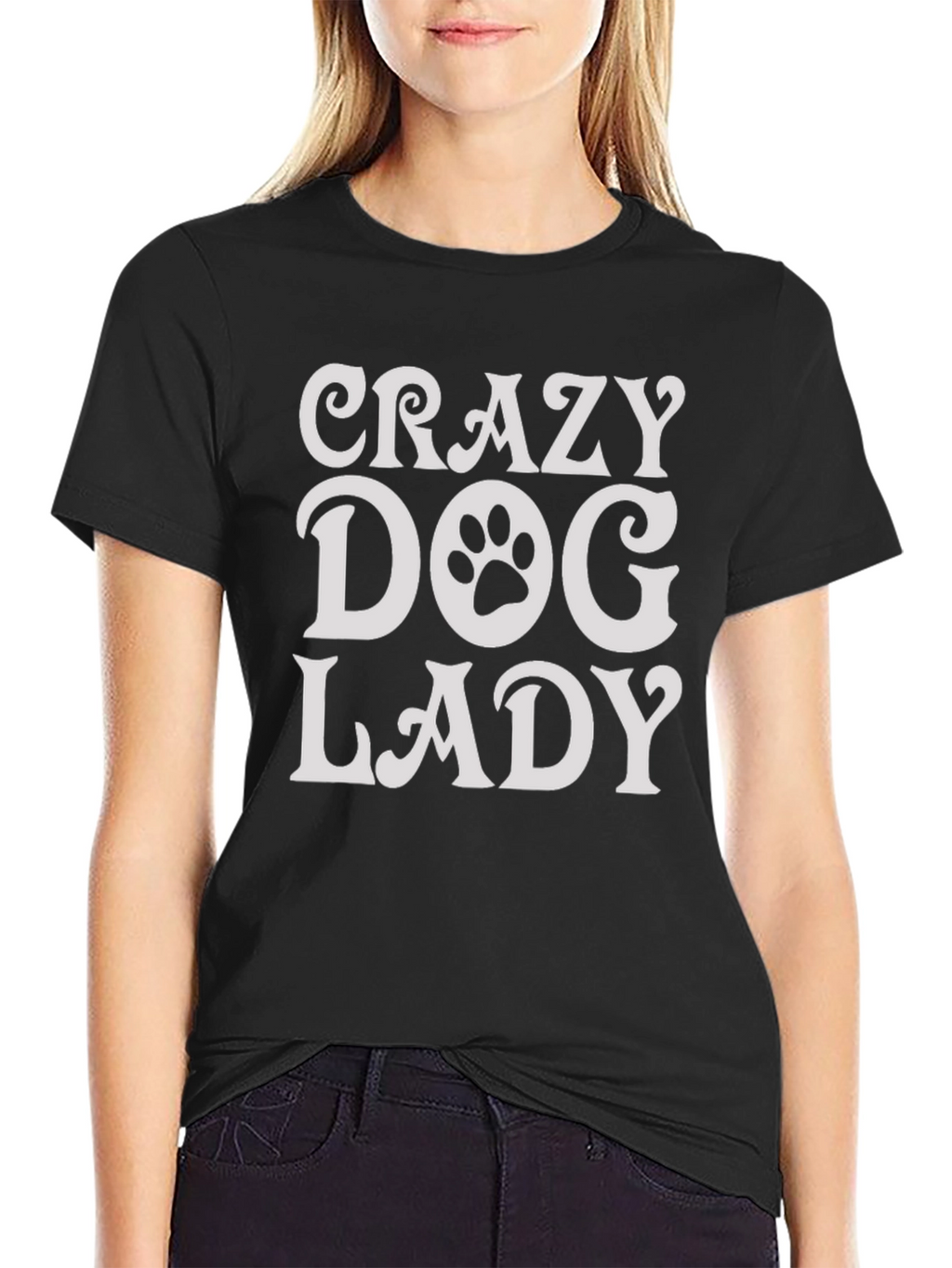 Crazy Dog Lady T-Shirt - Womens Graphic Tee