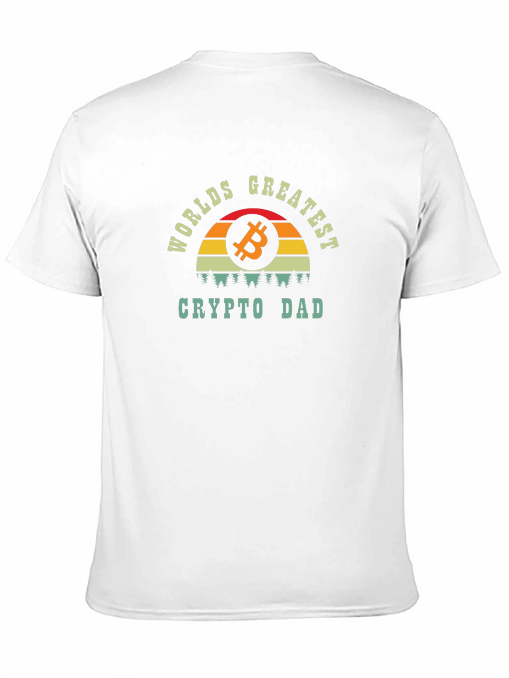 Worlds Greatest Crypto Dad T-Shirt Bitcoin Graphic Tee