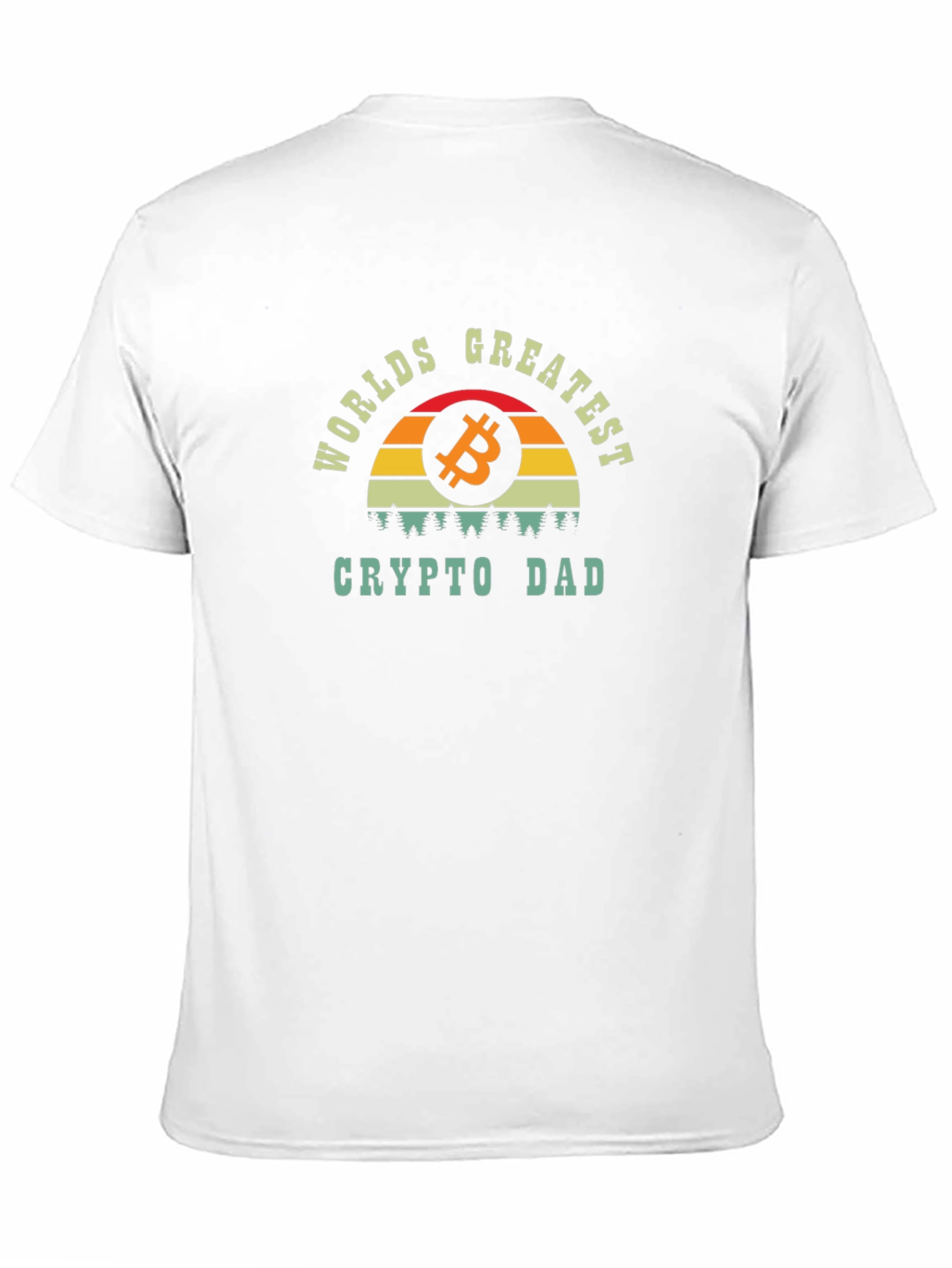Worlds Greatest Crypto Dad T-Shirt Bitcoin Graphic Tee