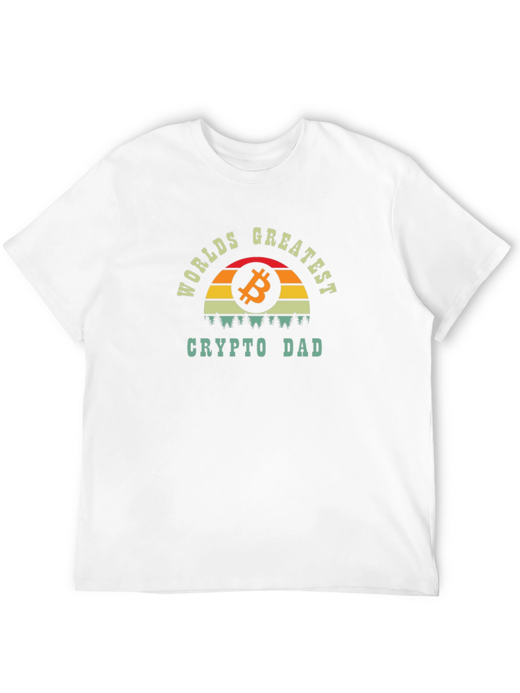 Worlds Greatest Crypto Dad T-Shirt Bitcoin Graphic Tee