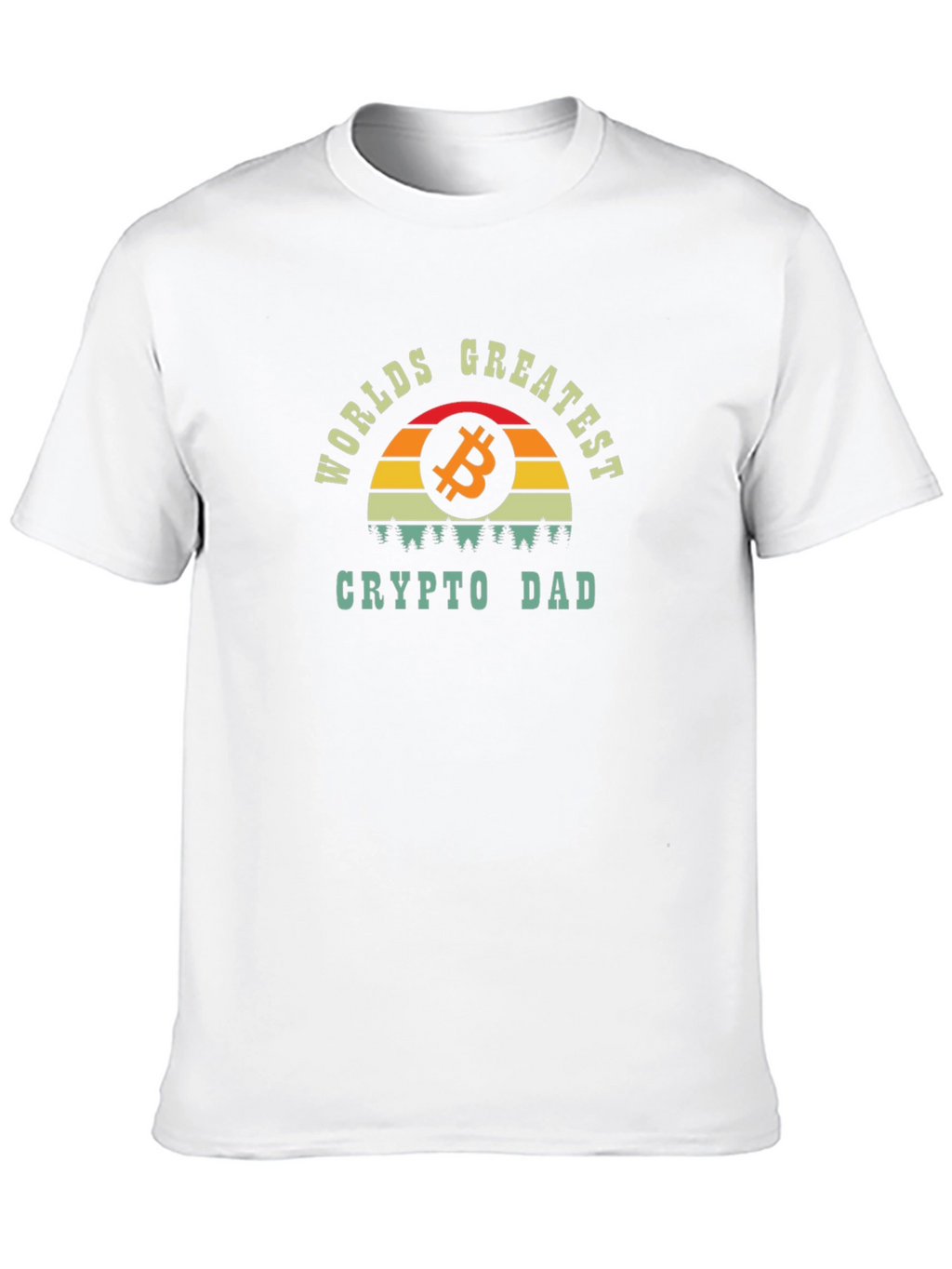 Worlds Greatest Crypto Dad T-Shirt Bitcoin Graphic Tee