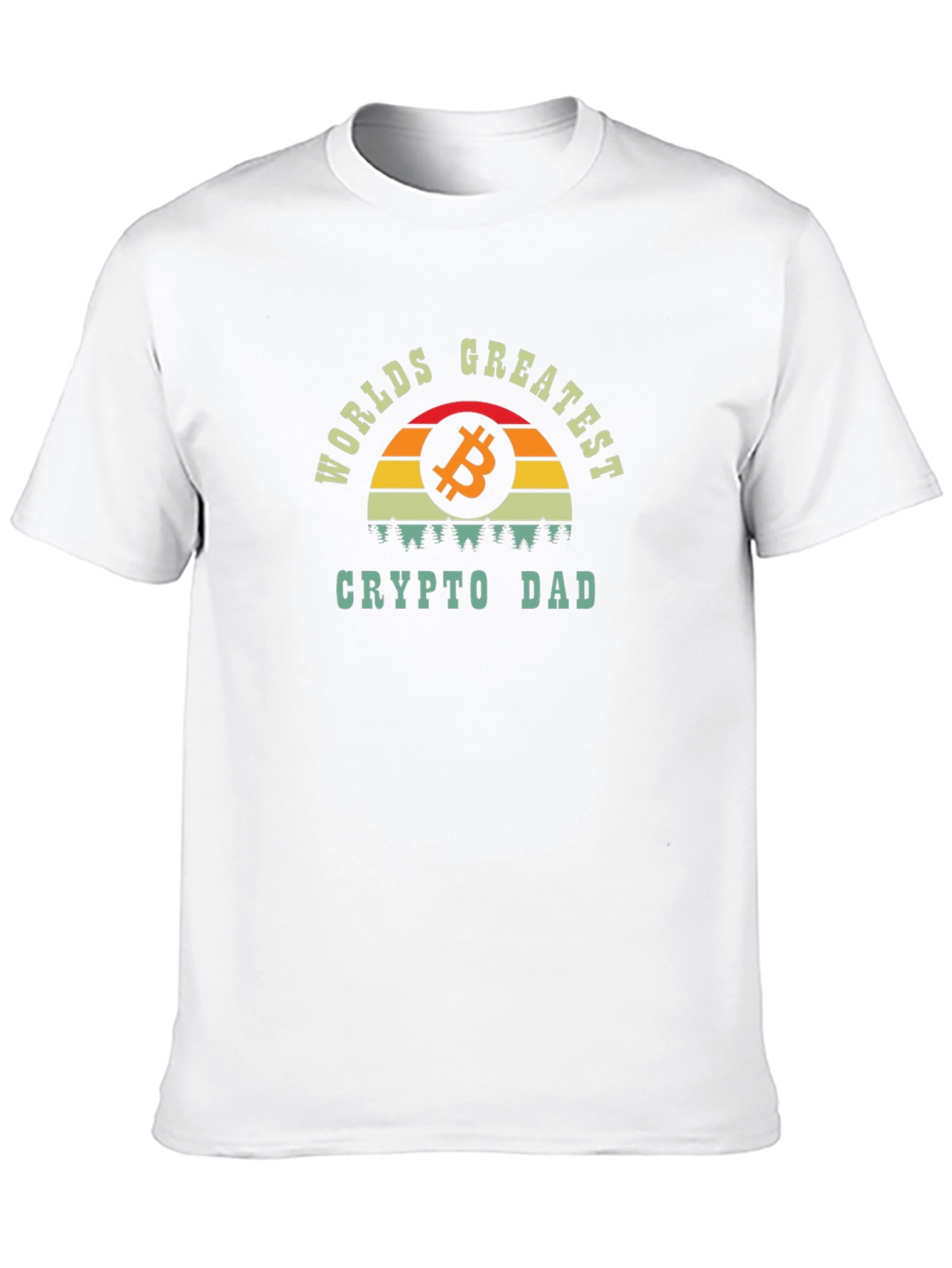 Worlds Greatest Crypto Dad T-Shirt Bitcoin Graphic Tee