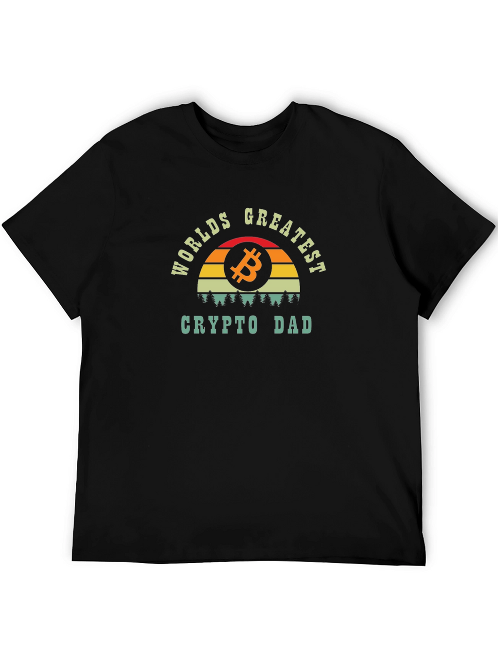 Worlds Greatest Crypto Dad T-Shirt Bitcoin Graphic Tee