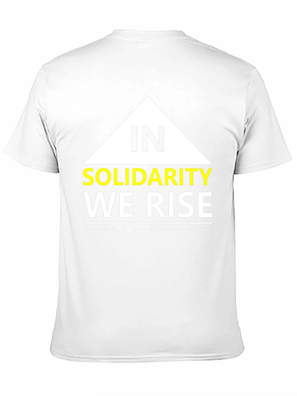 Solidarity We Rise Graphic Tee - Black Cotton