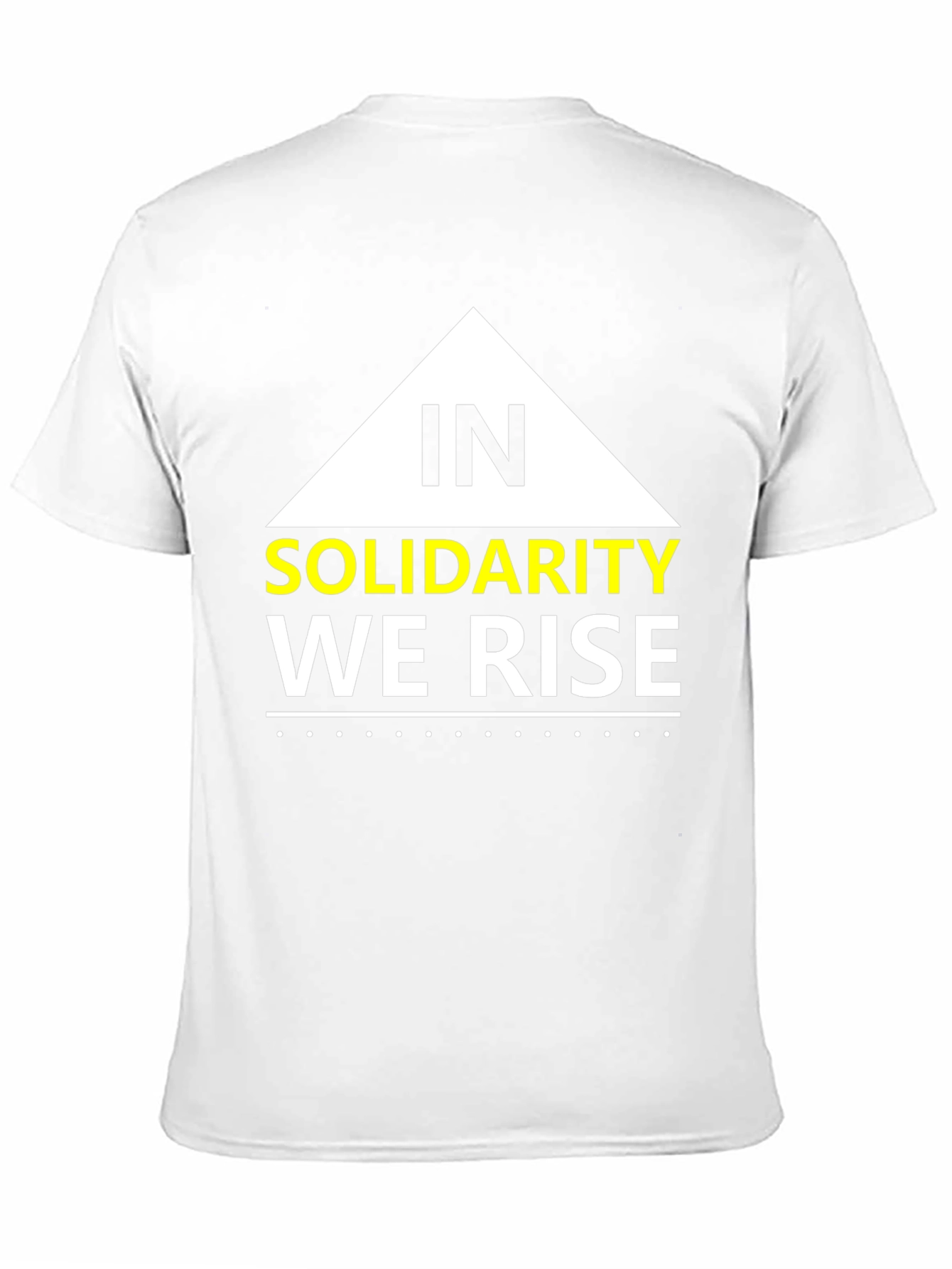 Solidarity We Rise Graphic Tee - Black Cotton