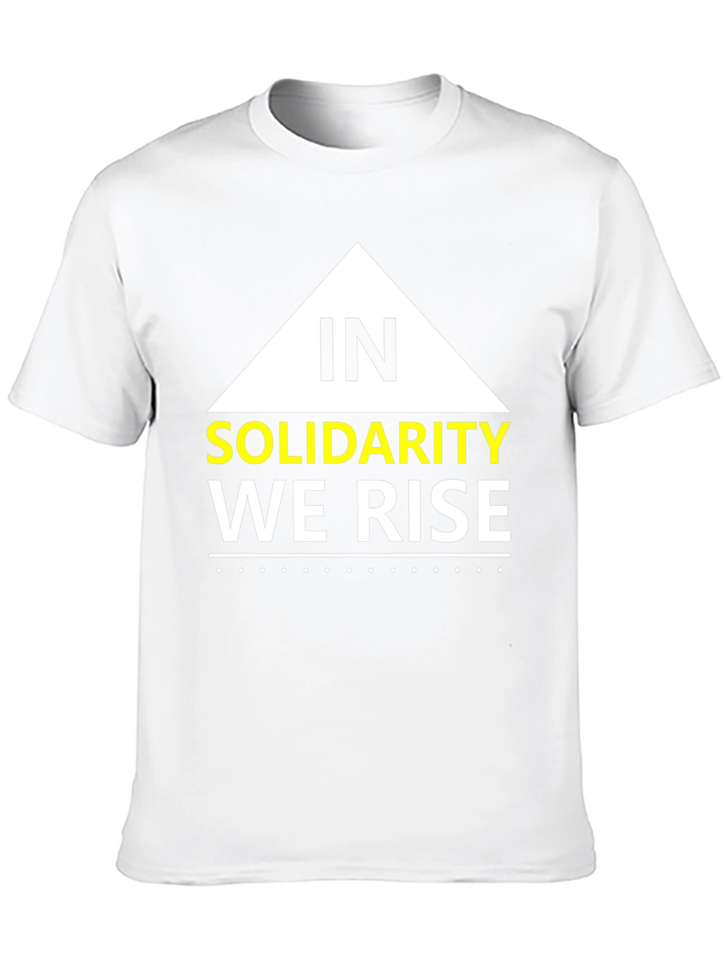 Solidarity We Rise Graphic Tee - Black Cotton