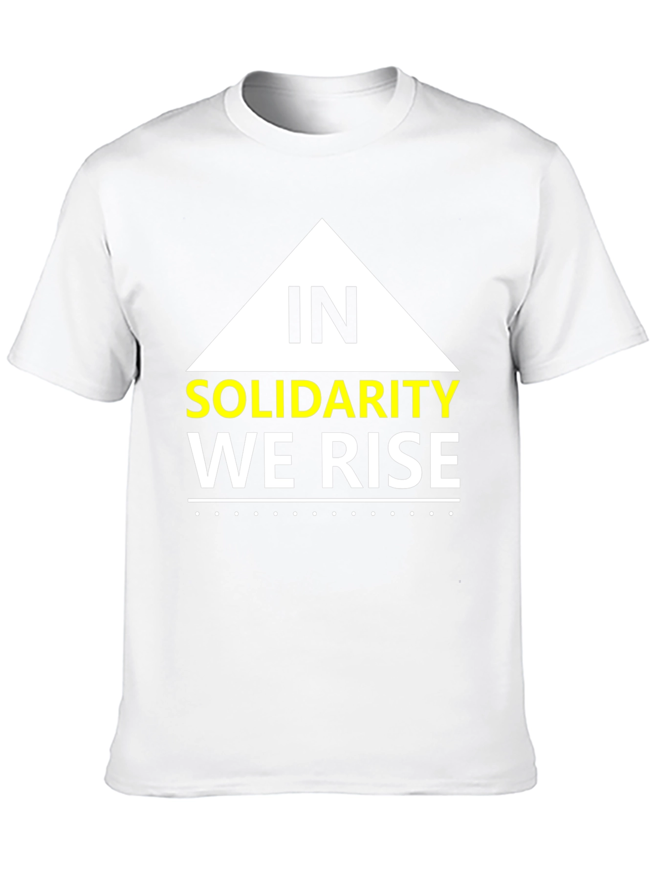 Solidarity We Rise Graphic Tee - Black Cotton