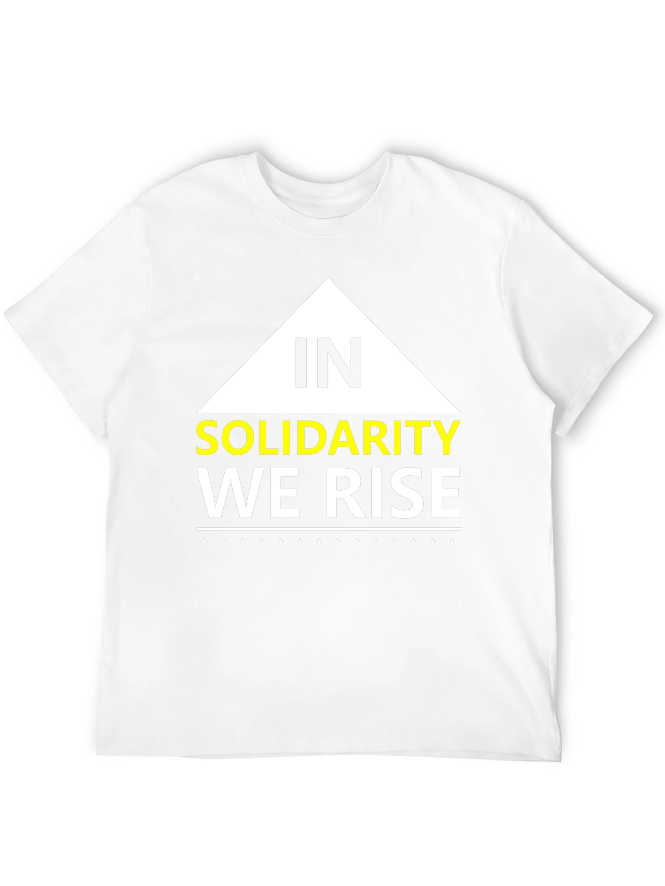 Solidarity We Rise Graphic Tee - Black Cotton
