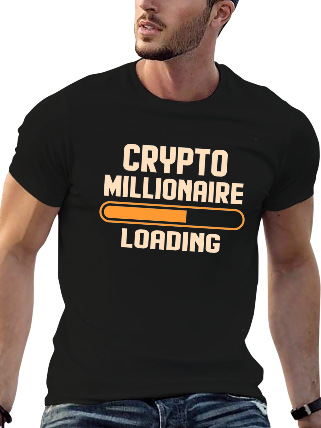 Crypto Millionaire Loading T-Shirt - Funny Bitcoin Tee