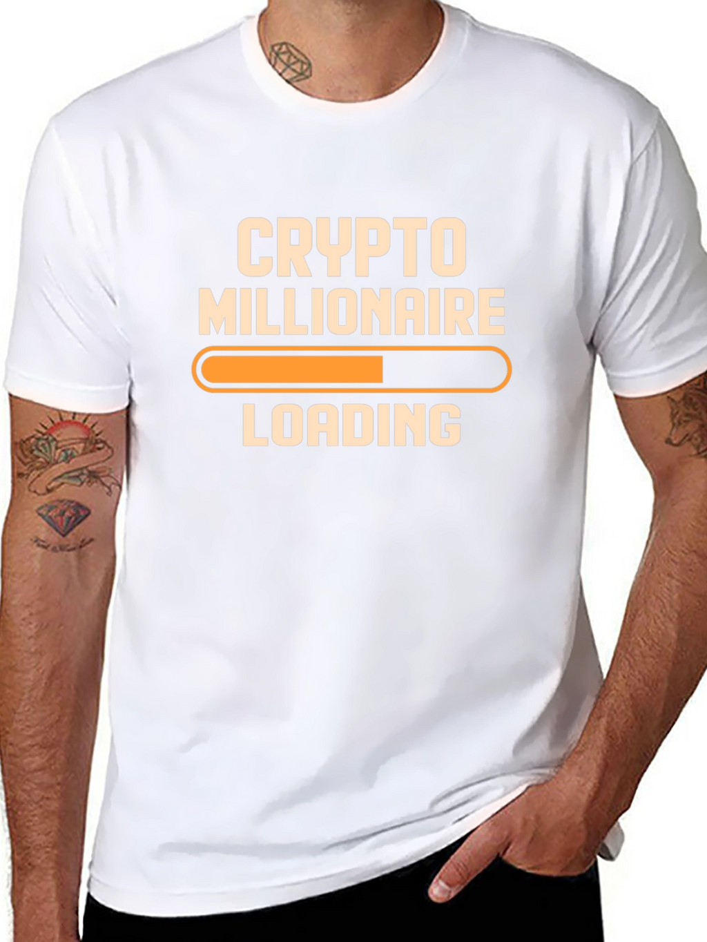 Crypto Millionaire Loading T-Shirt - Funny Bitcoin Tee