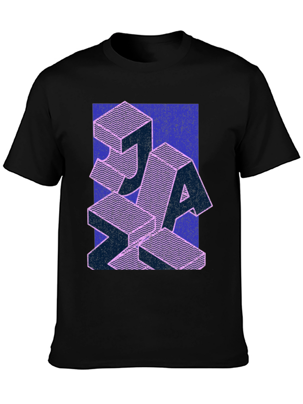 Retro Geometric Patterned T-Shirt
