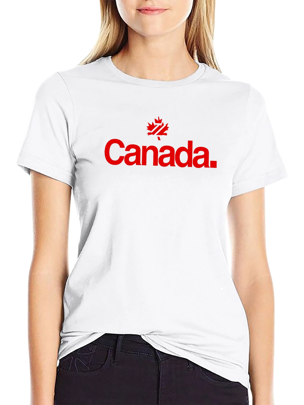 Canada Maple Leaf Graphic Black T-Shirt
