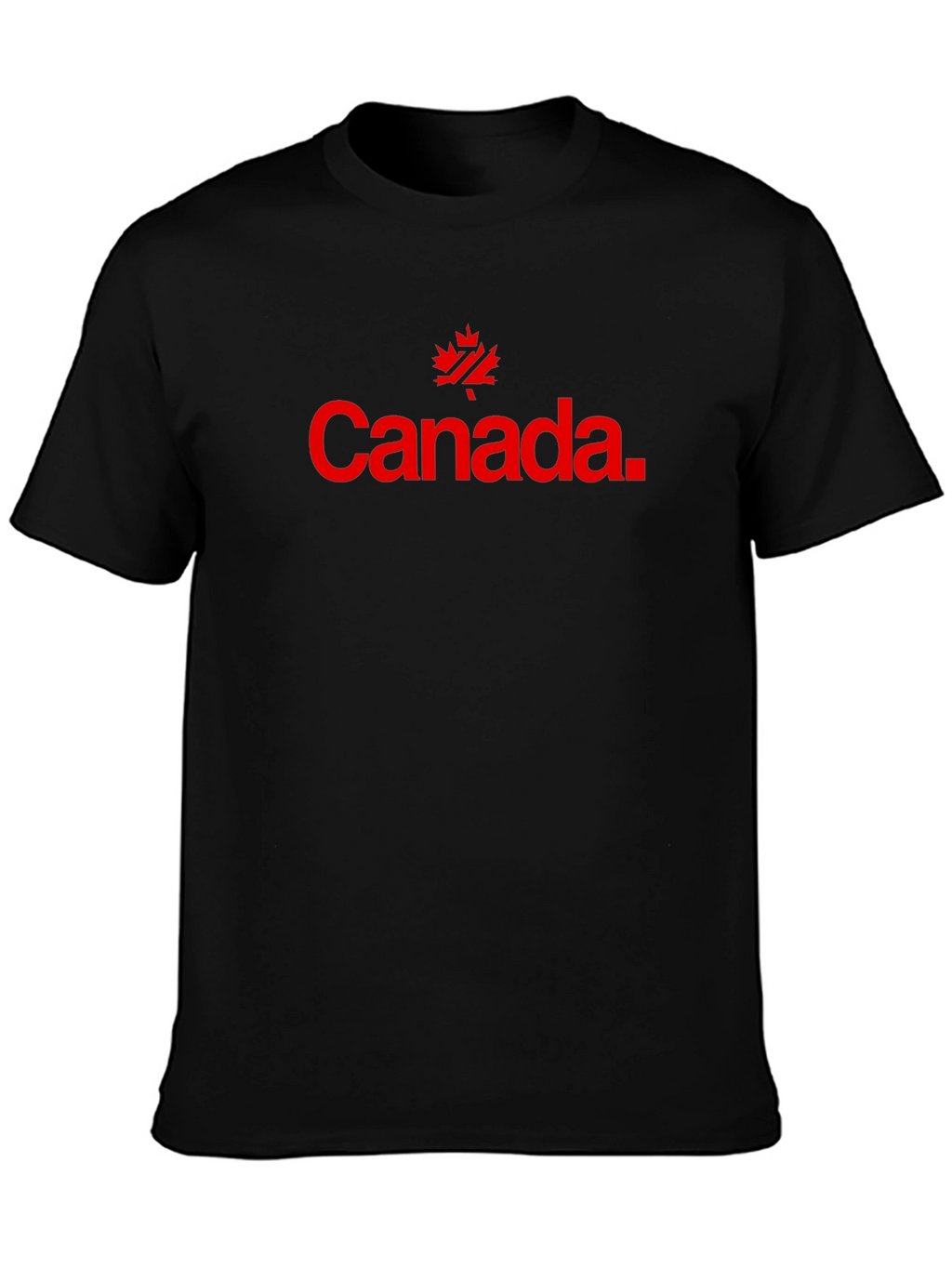 Canada Maple Leaf Graphic Black T-Shirt