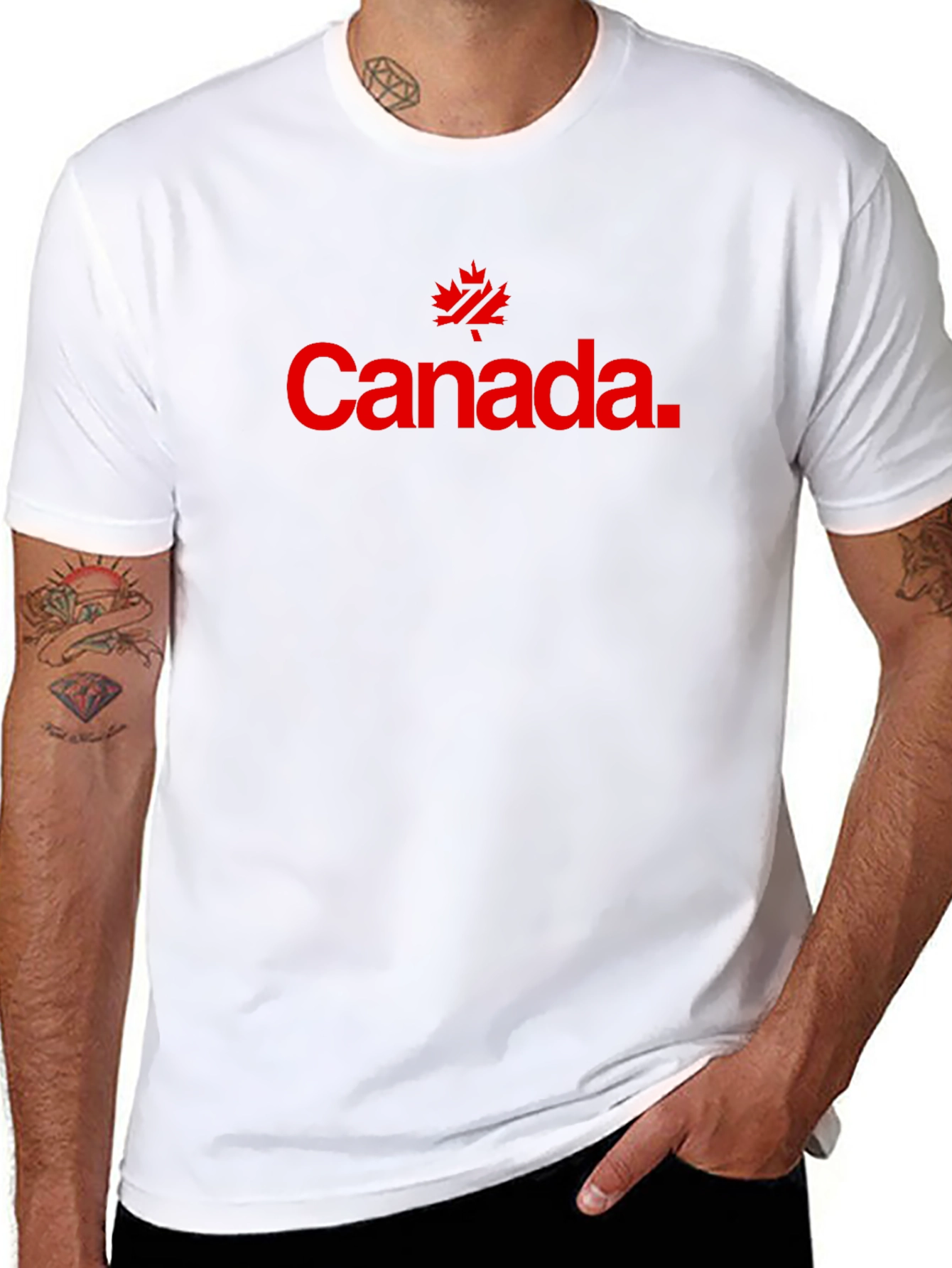 Canada Maple Leaf Graphic Black T-Shirt